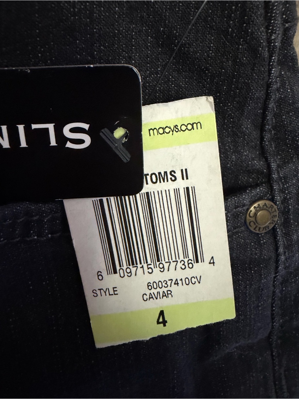 NWT Women’s Black Straight-Leg Jeans - Picture 12 of 12